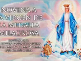 La imagen de la virgen milagrosa y su poderosa oración.