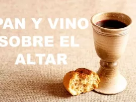 El significado espiritual detrás de la oración del pan y el vino.