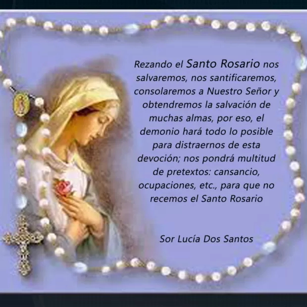 Oraciones para el rosario de la virgen maria